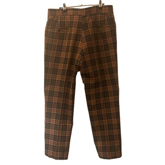 Varsity Town by seinsheimer Men's Vintage Checkered Golf Pants, 36x30 - Picture 4 of 6